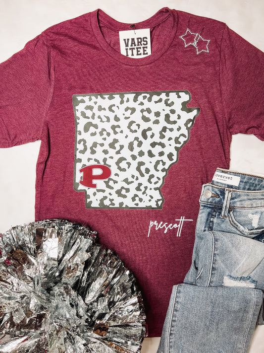 Prescott Leopard Arkansas Tee