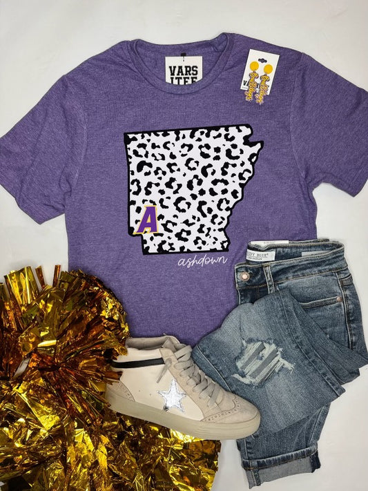 Ashdown Leopard Arkansas Tee