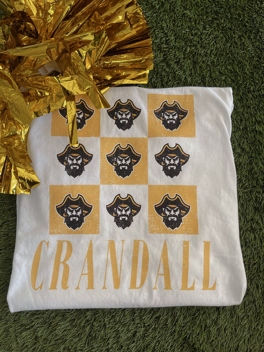 Crandall Logo Squares Tee