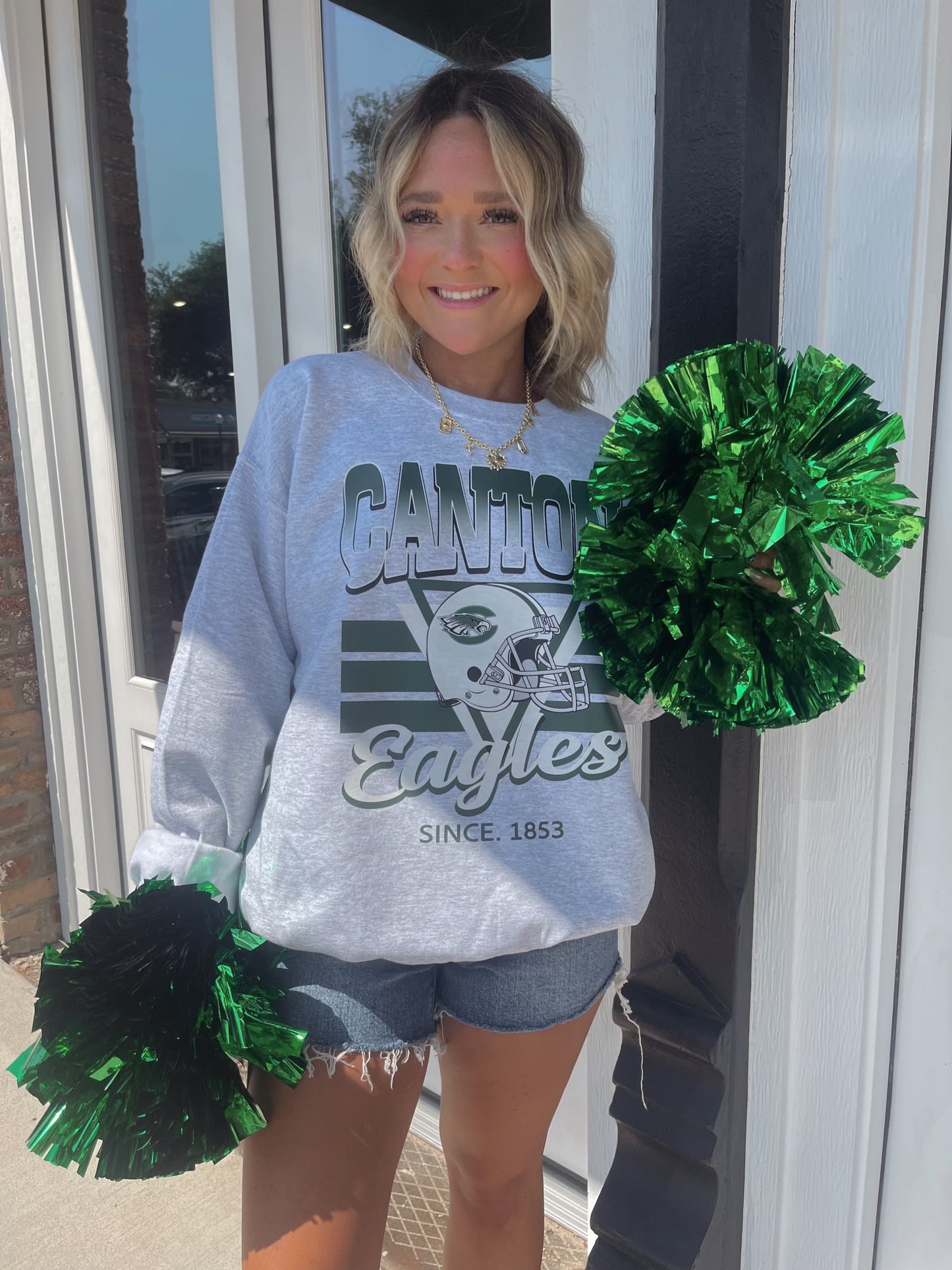 Canton Eagles Helmet Sweatshirt